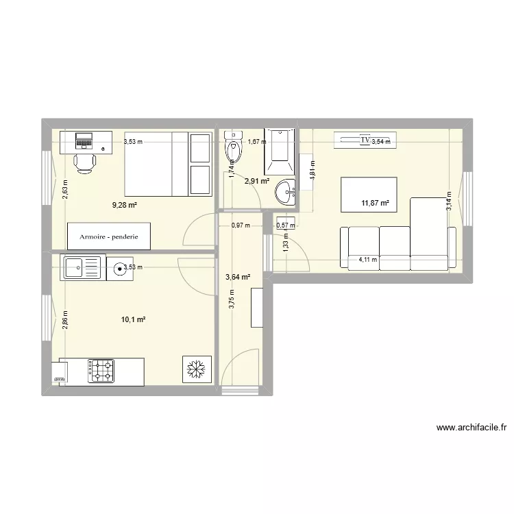 APPART COCO. Plan de APPART COCO. Plan de