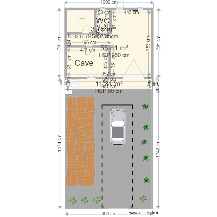 Jardin. Plan de 0 pièce et 0 m2