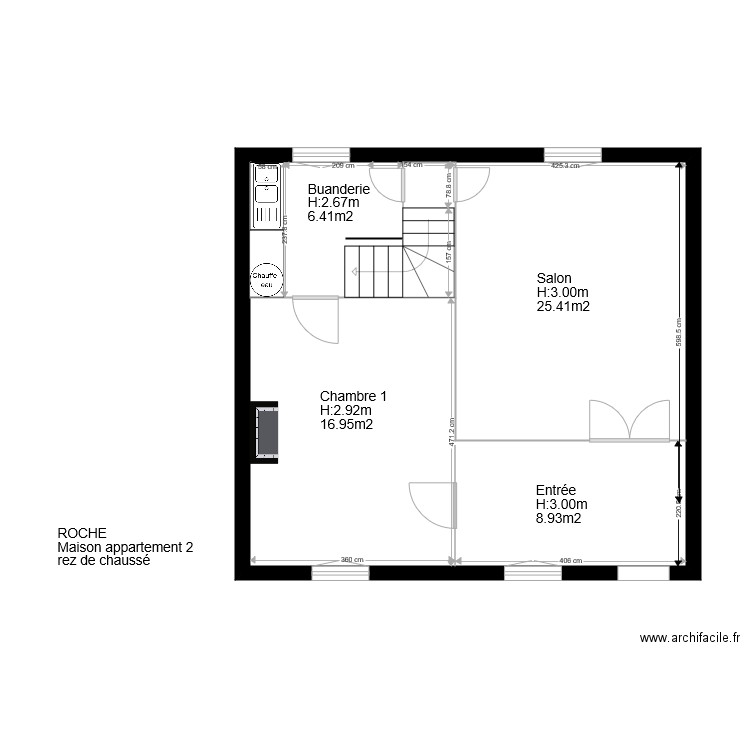  ROCHE maison Appartement 2 Bas. Plan de 0 pièce et 0 m2