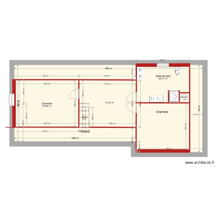 DUPLEX ETAGE FINAL. Plan de 0 pièce et 0 m2