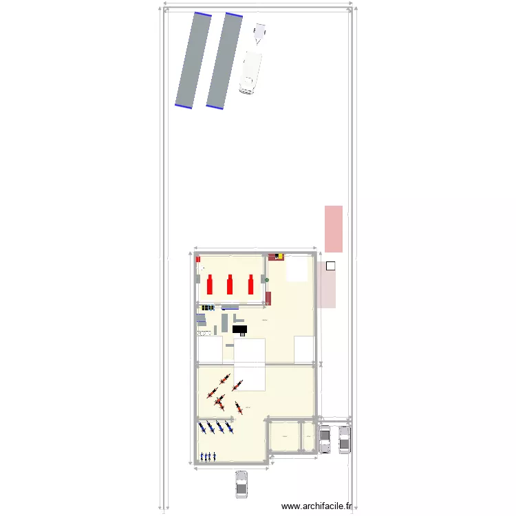 Projet St Macaire. Plan de 