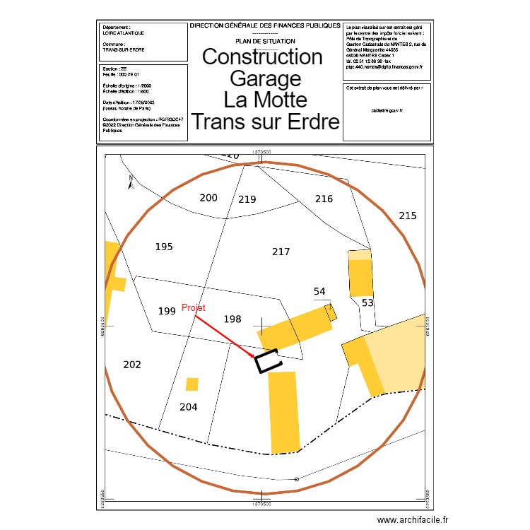 Garage La Motte 2. Plan de 0 pièce et 0 m2