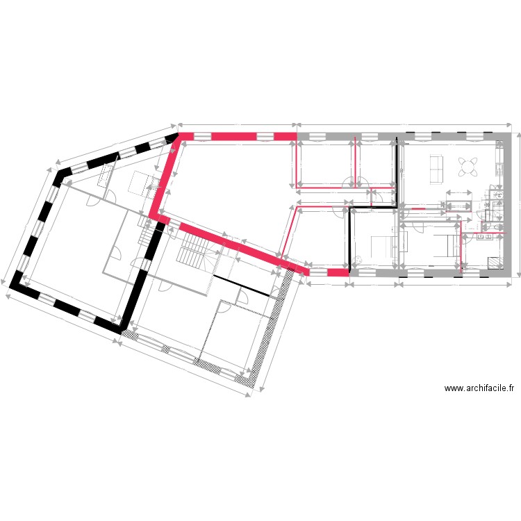 JOB. Plan de 0 pièce et 0 m2