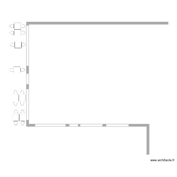 terrasse auray. Plan de 