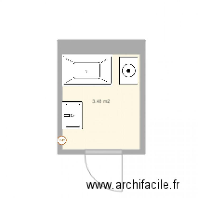 sdb mary. Plan de 0 pièce et 0 m2