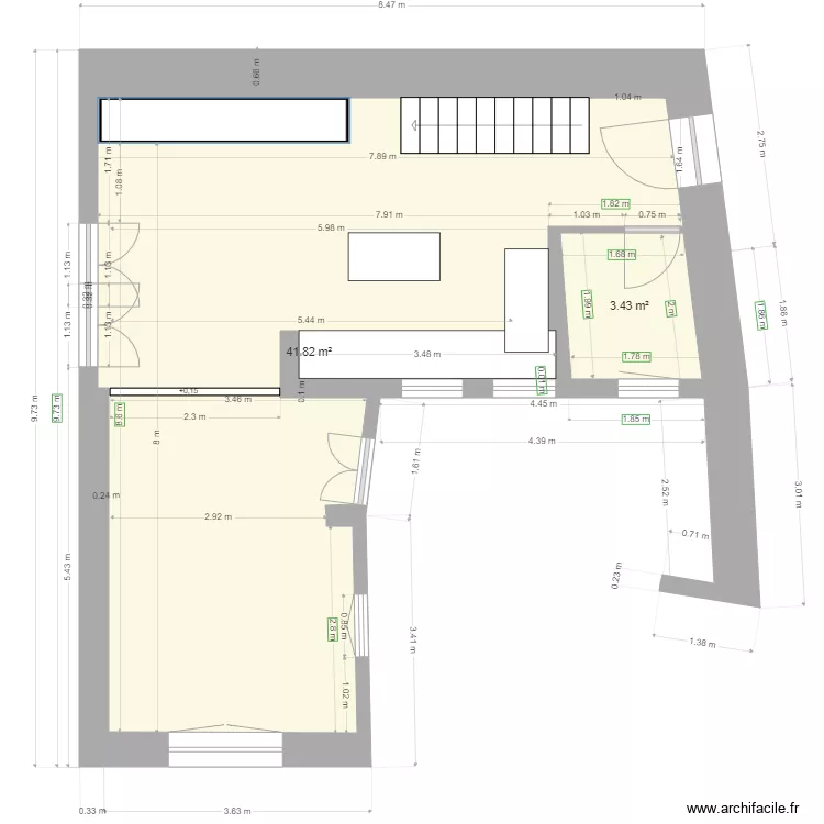 Maison 2bis test. Plan de 