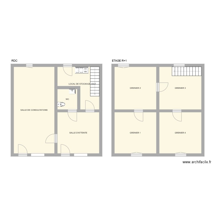 MAIRIE ARNAC LA POSTE CABINET MEDICAL. Plan de 0 pièce et 0 m2