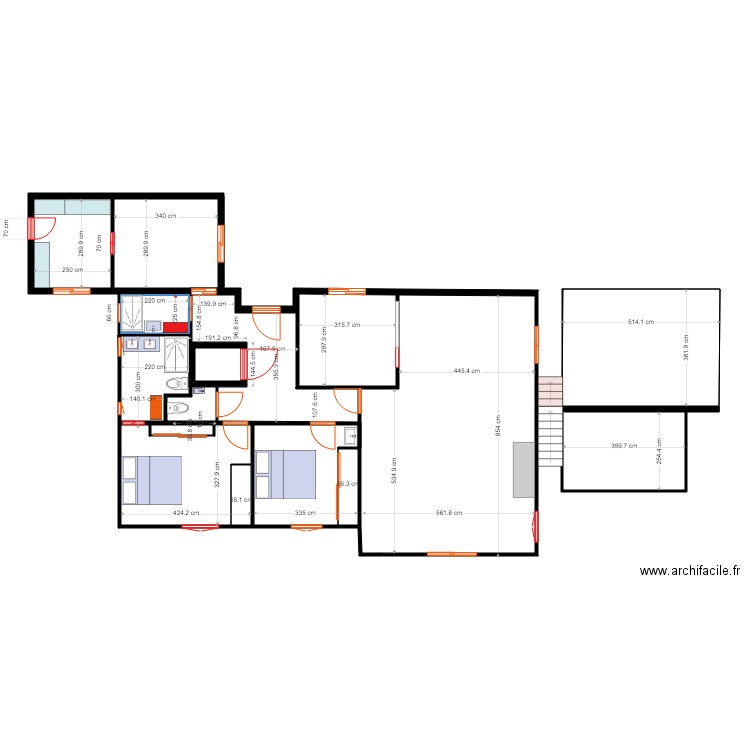 R  DE C MODIFIE 1 COTES TRAVAUX. Plan de 0 pièce et 0 m2