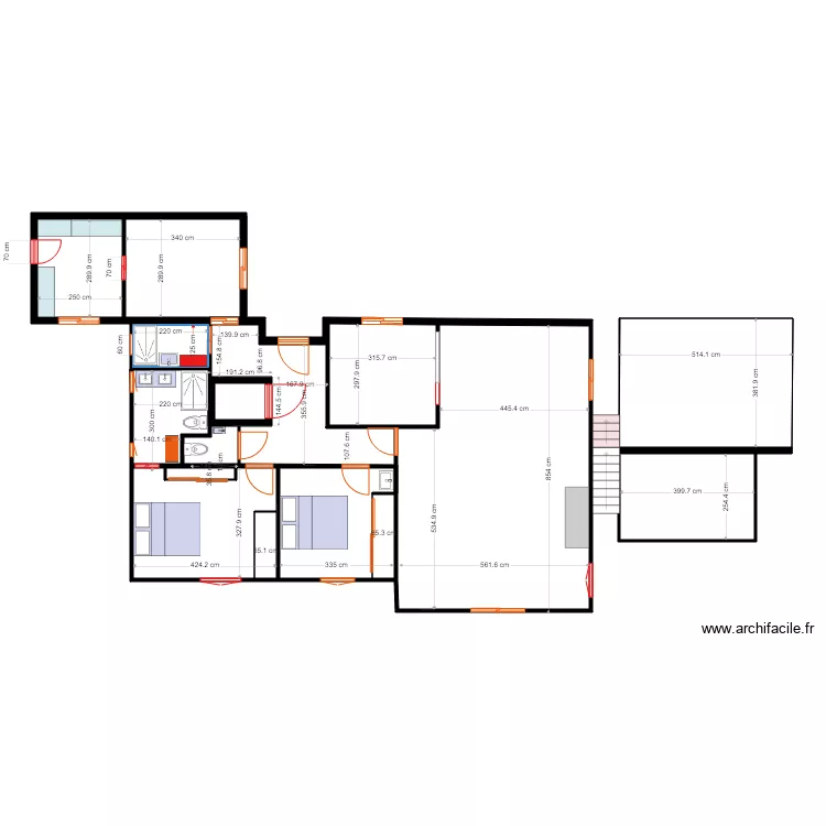 R  DE C MODIFIE 1 COTES TRAVAUX. Plan de 