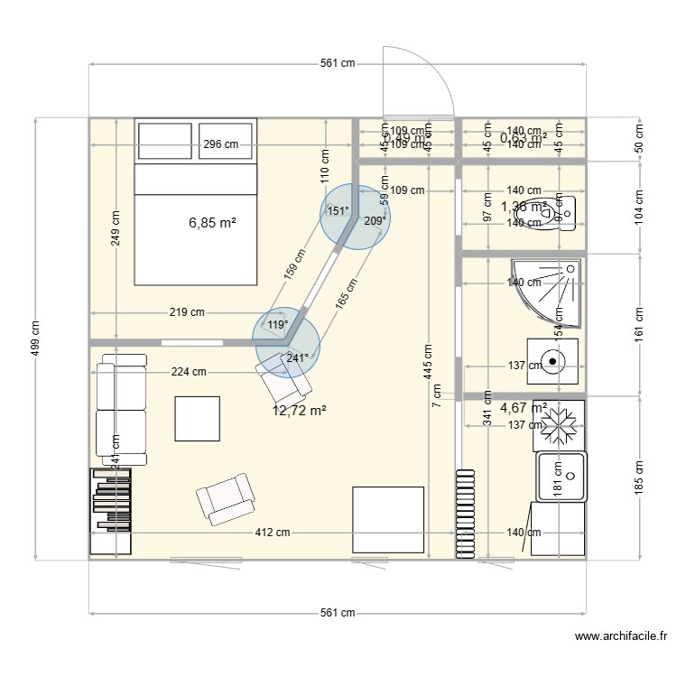 Grands Champs. Plan de 0 pièce et 0 m2