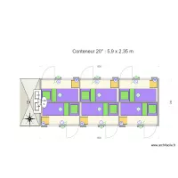 Conteneur 20  6 cellules 04