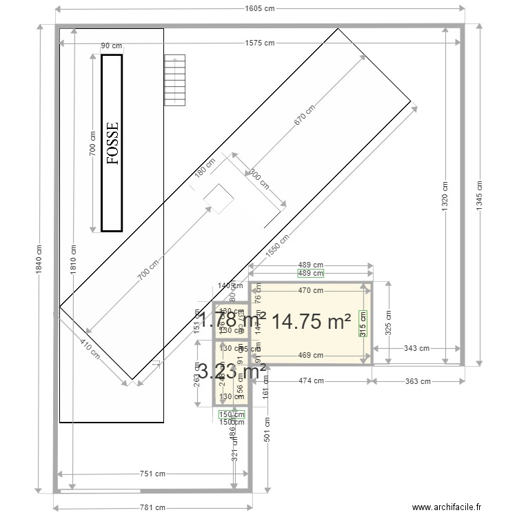 Villeneuve El Aouina pas faisable. Plan de 0 pièce et 0 m2