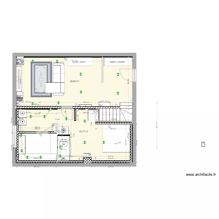 Cave 2 bis. Plan de Cave 2 bis. Plan de