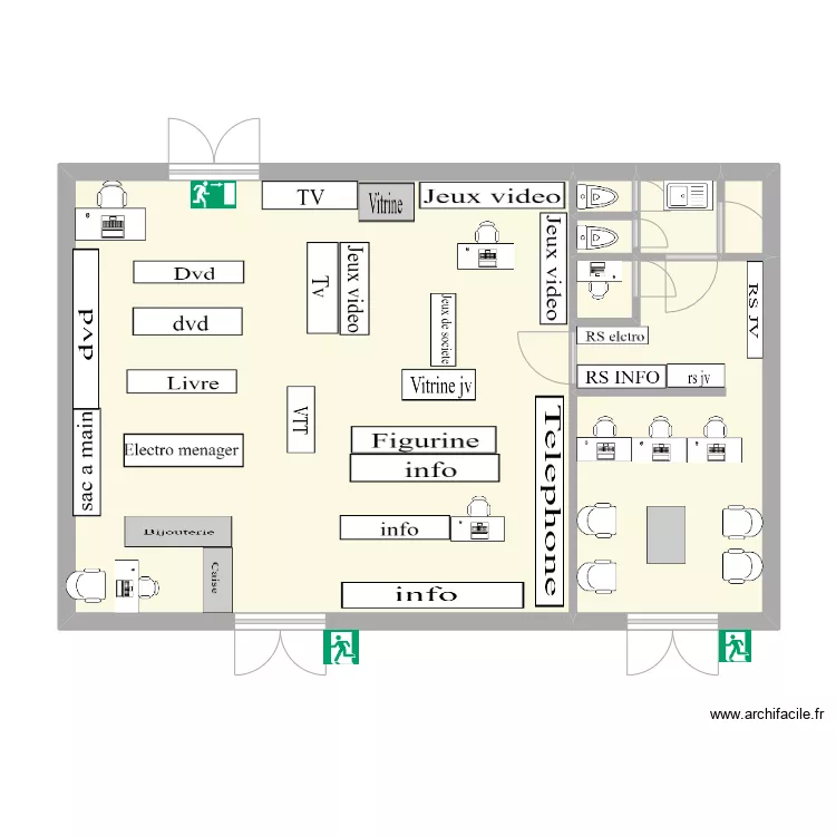 plan magasin easy cash. Plan de 
