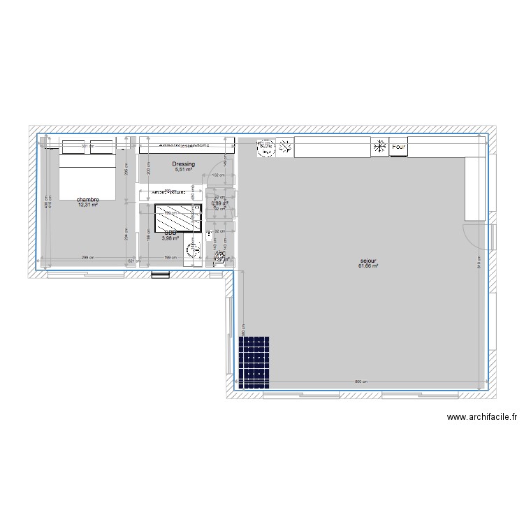 Plan Maison. Plan de 6 pièces et 116 m2