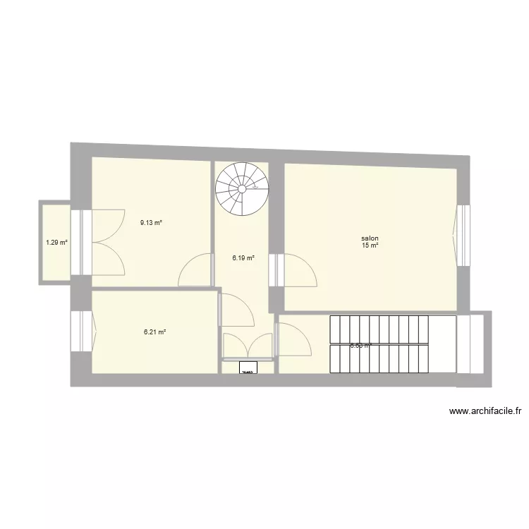 Anatole France 3ème étage vide. Plan de Anatole France 3ème étage vide. Plan de