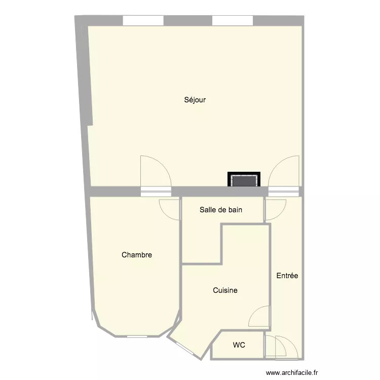 45 av Bosquet. Plan de 