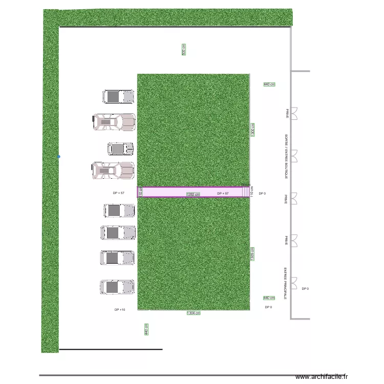 EXTERIEUR CBG MIGNOT AVANT TRAVAUX. Plan de 