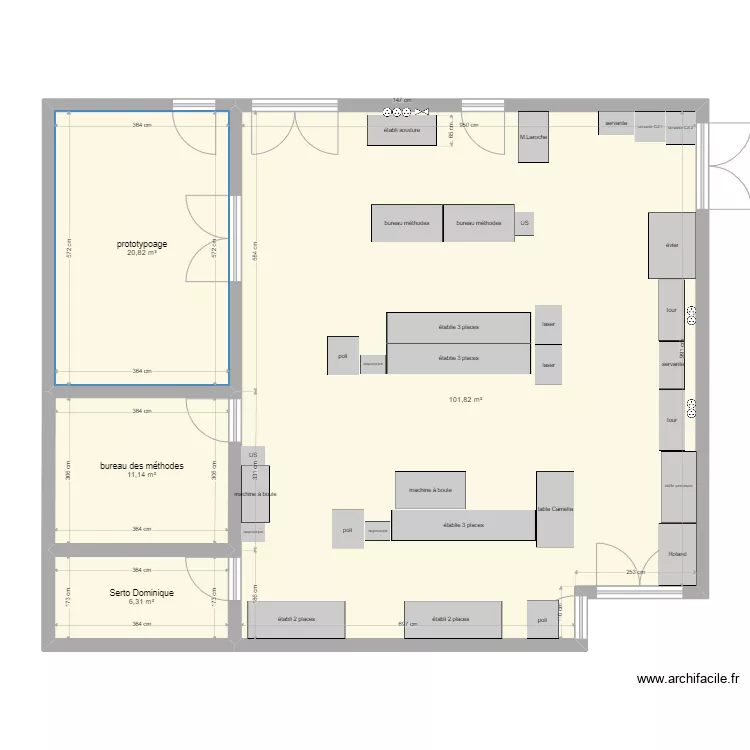 plan atelier. Plan de plan atelier. Plan de