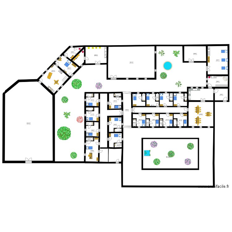 cloitre et sa chapelle. Plan de 0 pièce et 0 m2