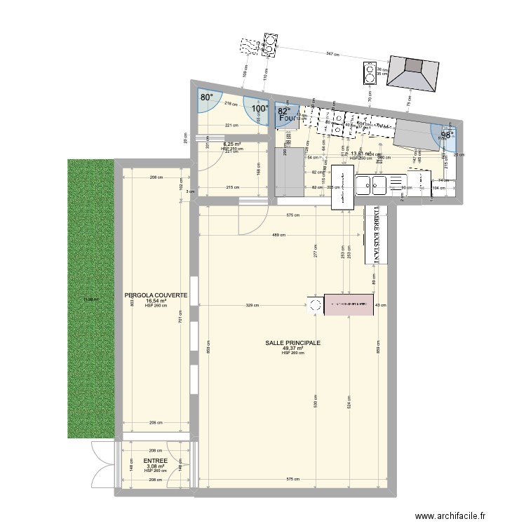 l'express. Plan de 5 pièces et 89 m2