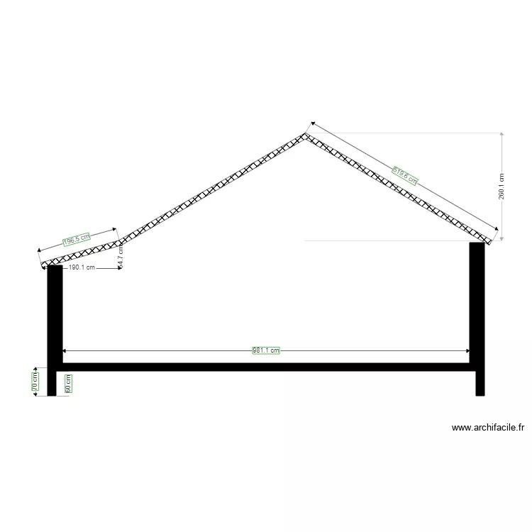 plan grand pignon. Plan de plan grand pignon. Plan de