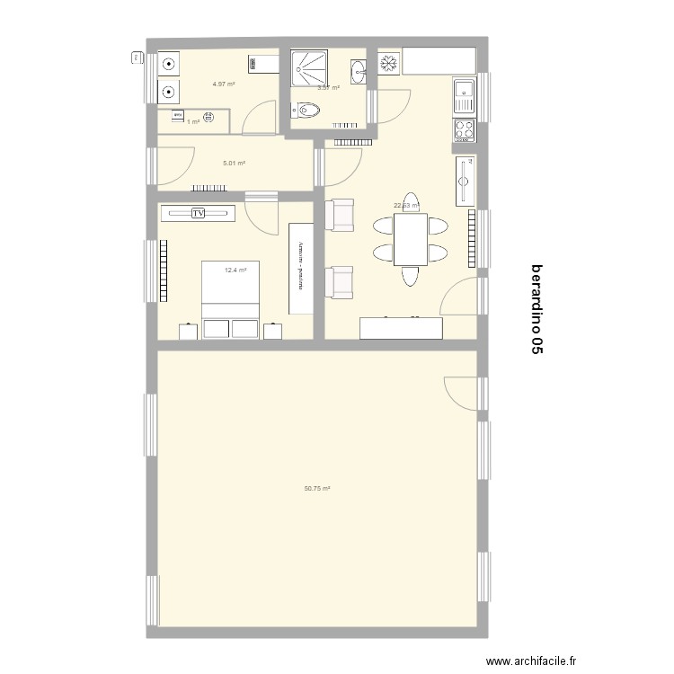 beradino  05. Plan de 0 pièce et 0 m2