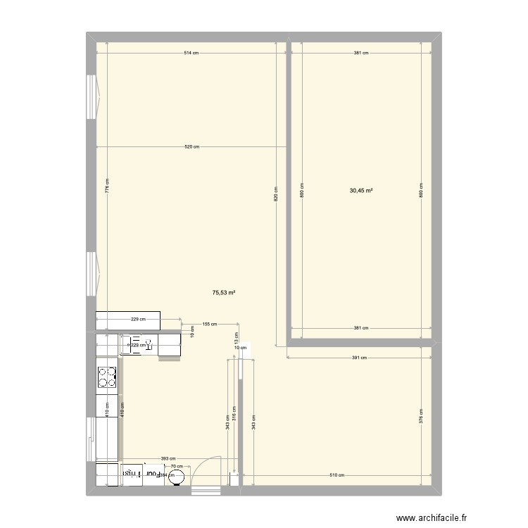 plan Carpentier EDL. Plan de 0 pièce et 0 m2