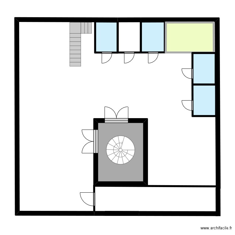 niveau2. Plan de 6 pièces et 24 m2