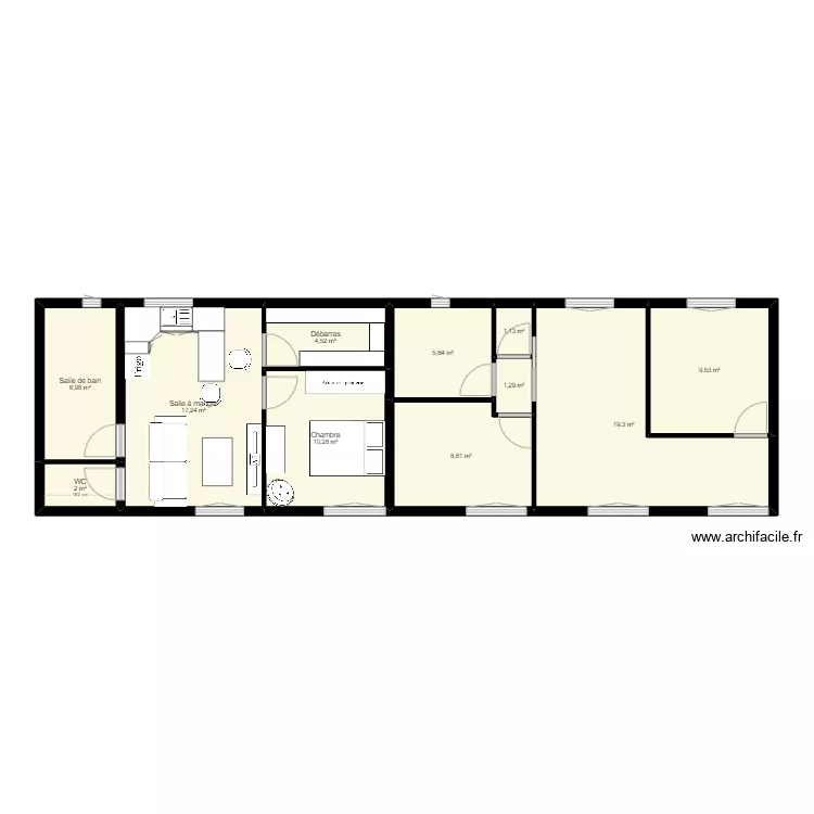 audrey F2/F3. Plan de 