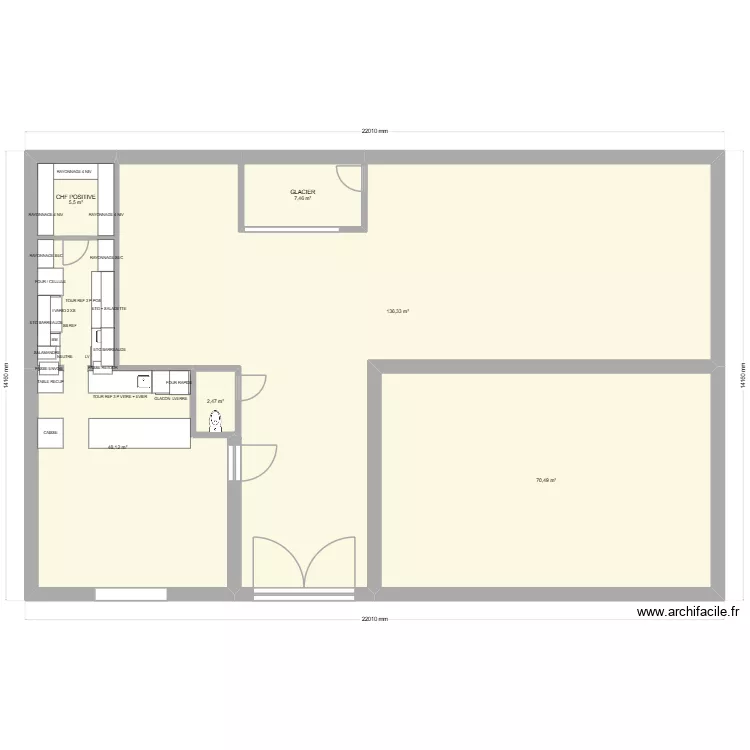 LEFORT (LA VILLA DE L'ECLUSIER). Plan de 6  et 270 m²