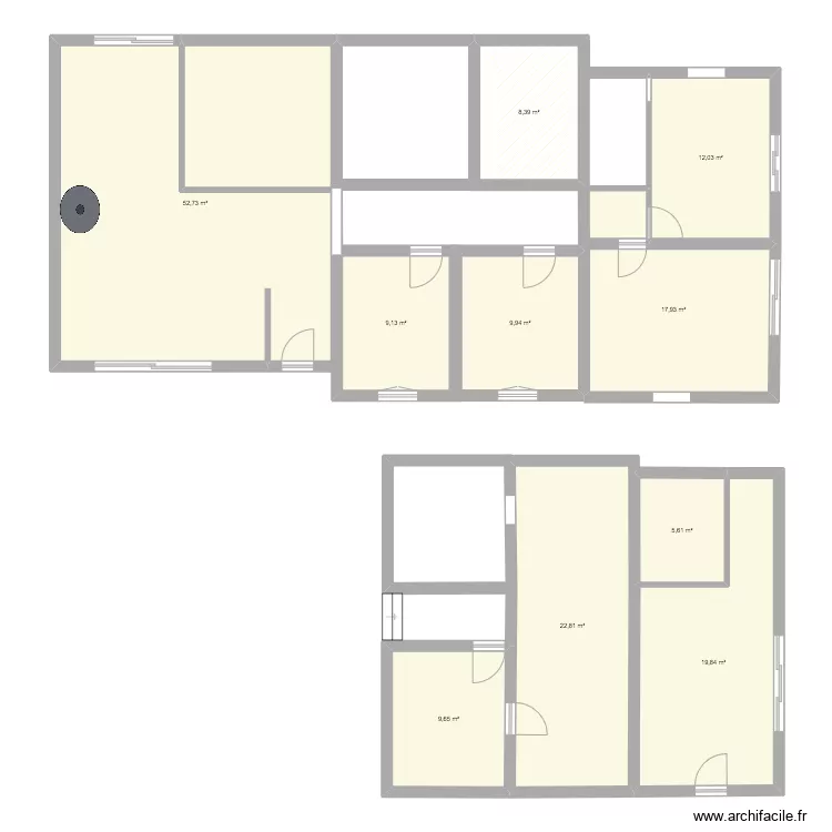 Maison BERNIN V2. Plan de 