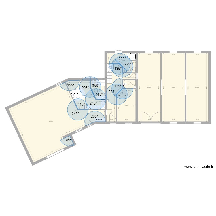 vougydefinitif. Plan de 14 pièces et 393 m2