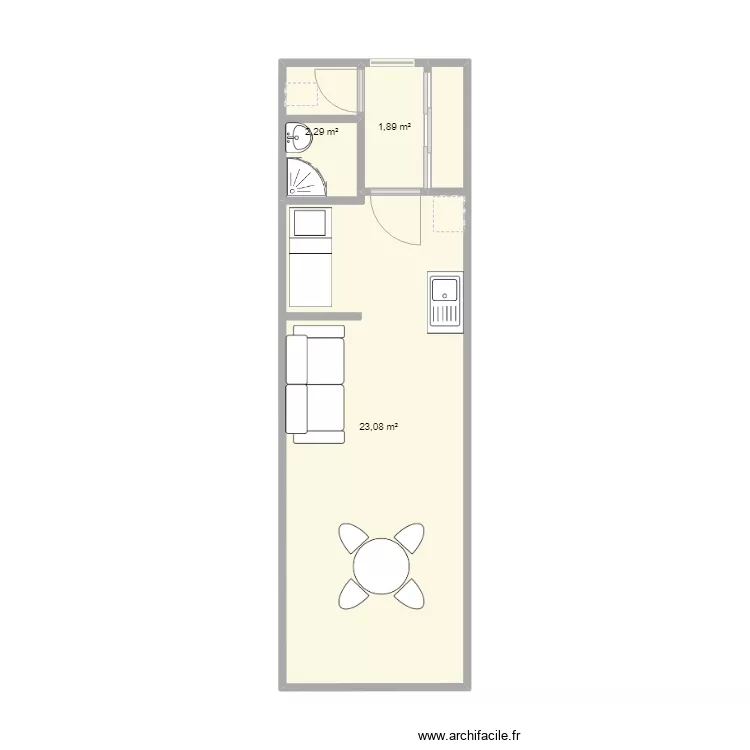 appartement 1. Plan de 