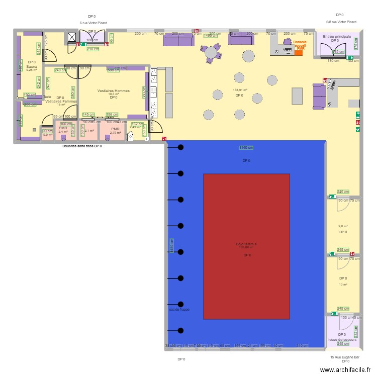 PARTNER S AVENTURE AVANT TRAVAUX. Plan de 16 pièces et 395 m2