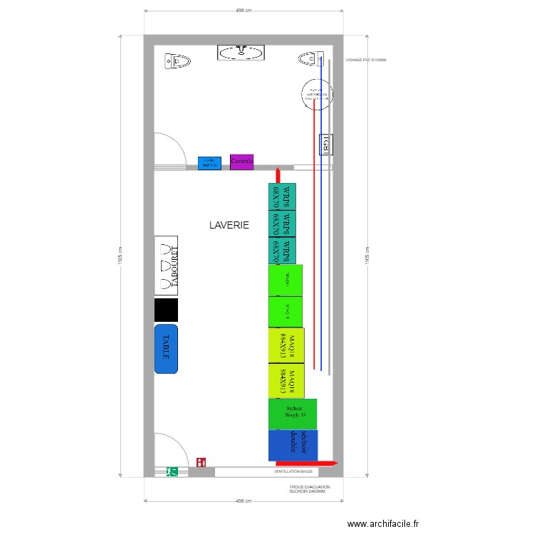 plan projet maetie natonek 13122021 2. Plan de 3 pièces et 46 m2