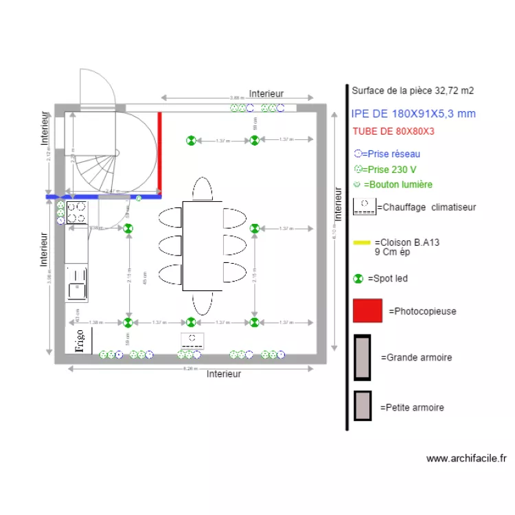 Réfectoire. Plan de Réfectoire. Plan de