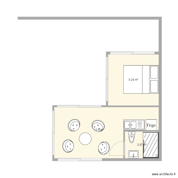 Extension La Farléde. Plan de 0 pièce et 0 m2