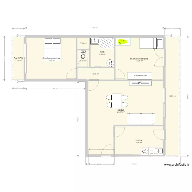 plan cheneaux. Plan de 