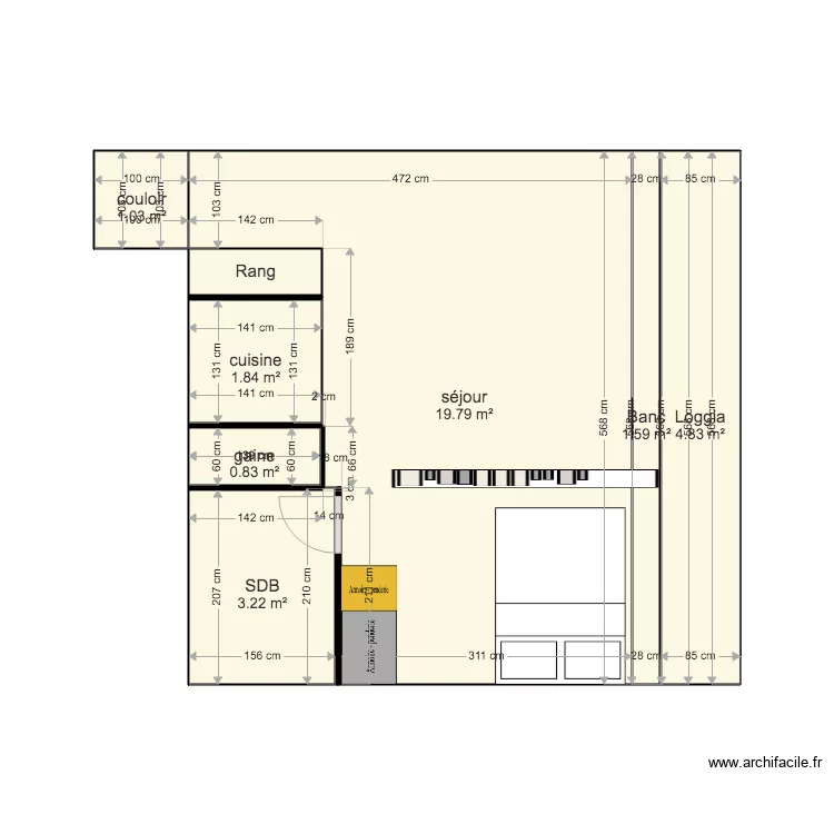 Appart   meubles base 2. Plan de 