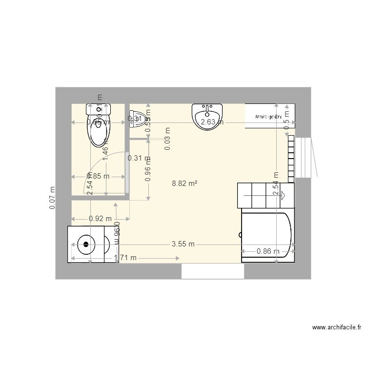 creche wc salle. Plan de 0 pièce et 0 m2