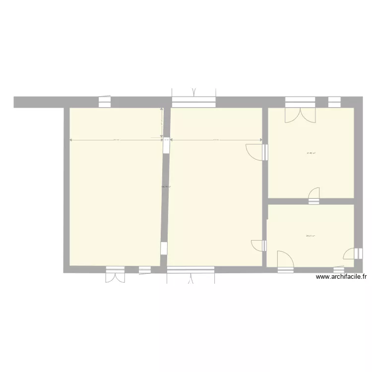Domaine de Maizi&egrave;res. Plan de 