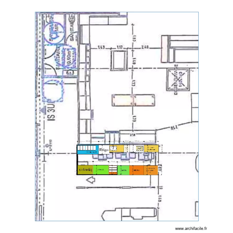 pont du chateau 2 avec cotte. Plan de pont du chateau 2 avec cotte. Plan de
