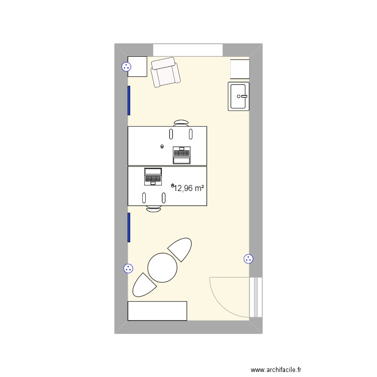 bureau 0.17. Plan de 0 pièce et 0 m2