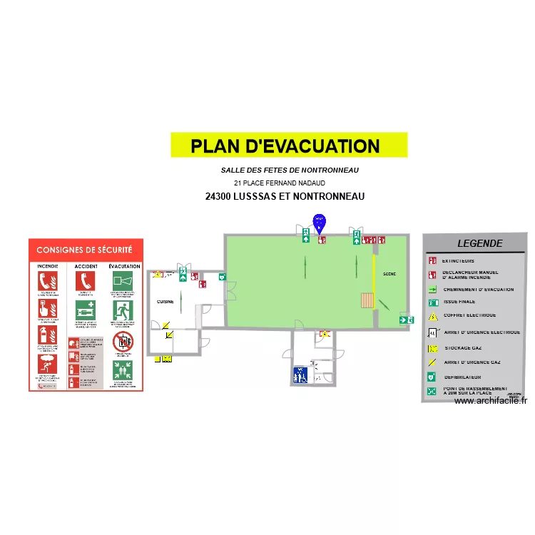 SDF NONTRONNEAU. Plan de 