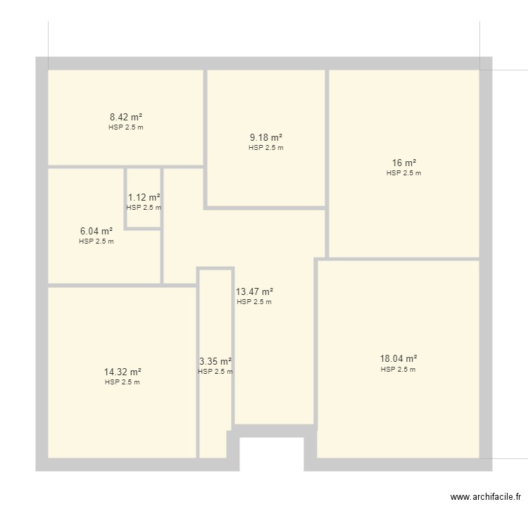 FONDARD Henri. Plan de 0 pièce et 0 m2