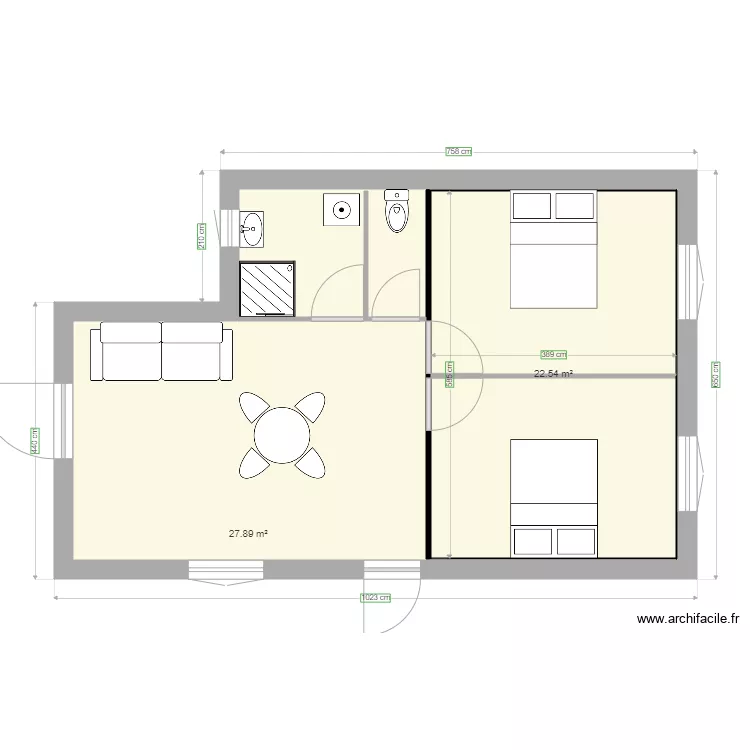 Colmar Rdc Gauche. Plan de 