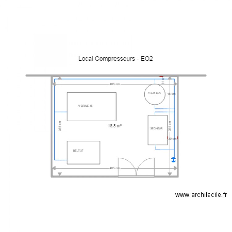 local compresseur EO2. Plan de 0 pièce et 0 m2