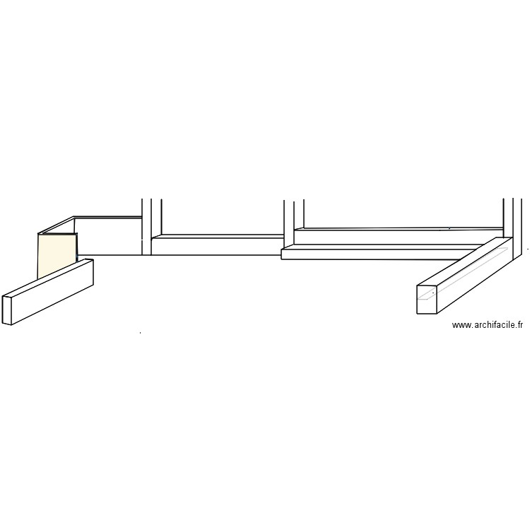 banc terrasse B44. Plan de 0 pièce et 0 m2