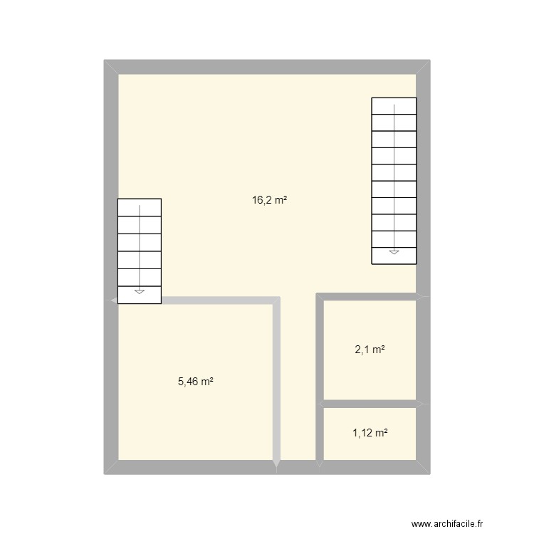 Chalet les angles - R+1. Plan de 4 pièces et 25 m2